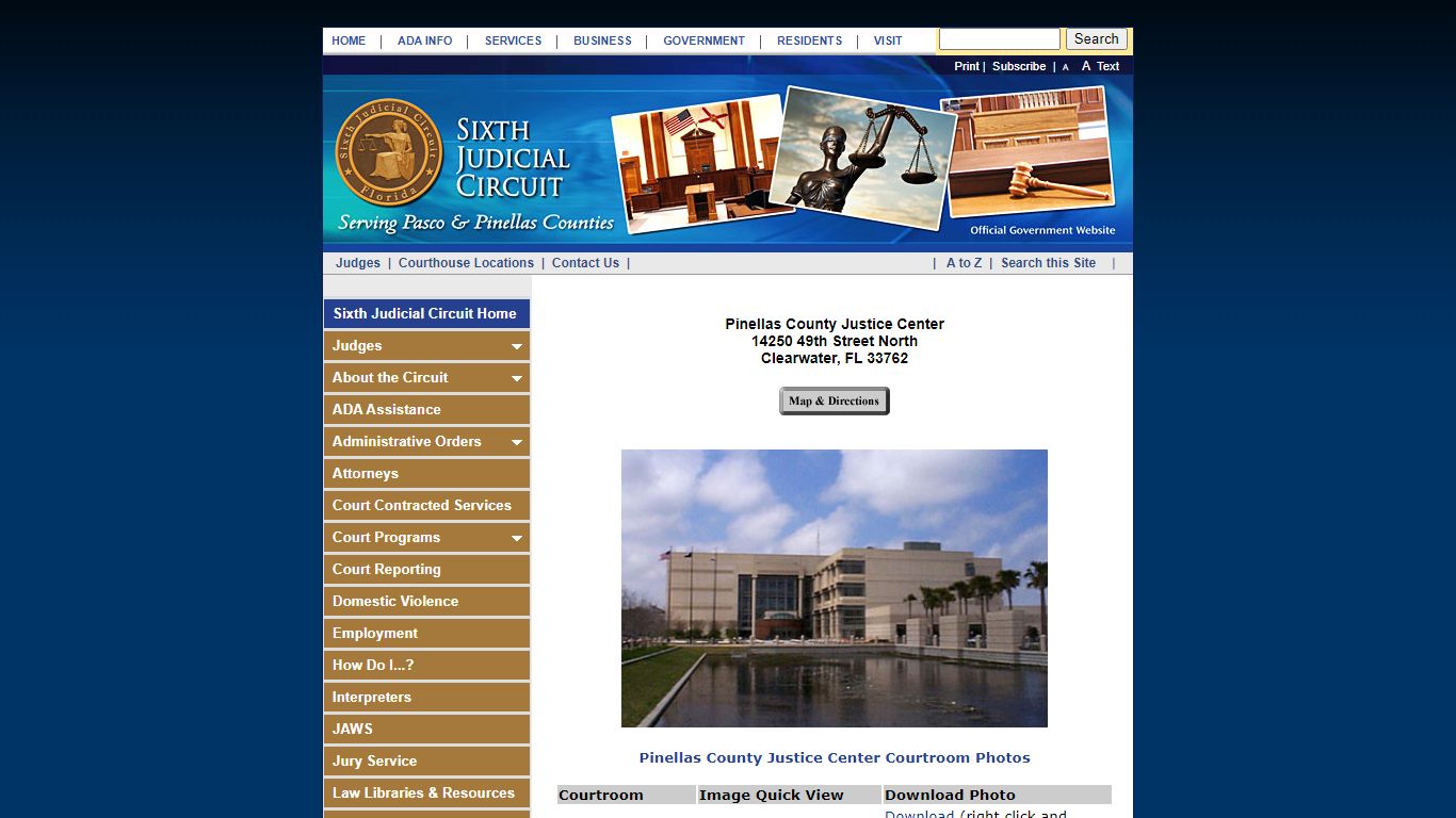 Sixth Judicial Circuit of Florida - Pinellas and Pasco Counties